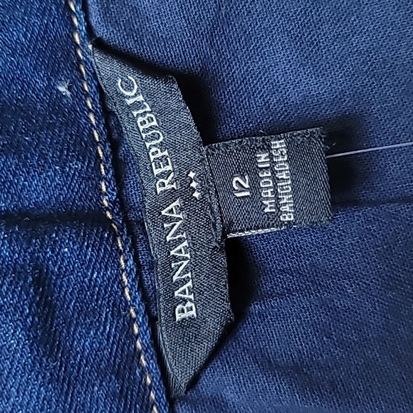 NWT Banana Republic cropped denim corset, size 12 - Picture 12 of 16